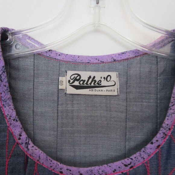 Tunic Dress African Cotton Floral Print Embroidery Bohem - Picture 10 of 13